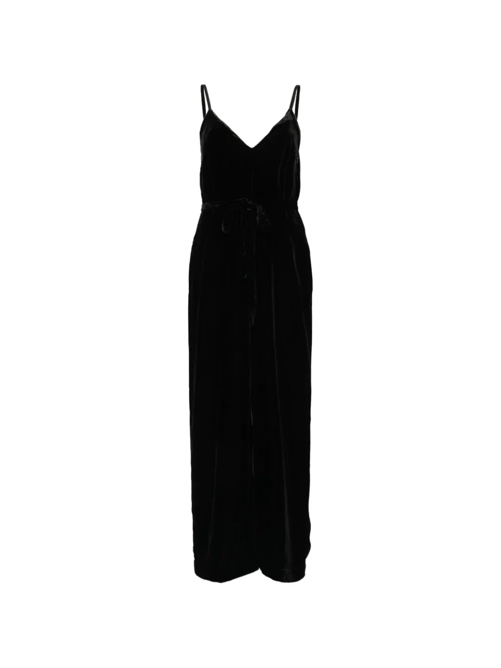 Gold Hawk velvet V-neck jumpsuit - Noir Gold Hawk velvet V-neck jumpsuit - Noir