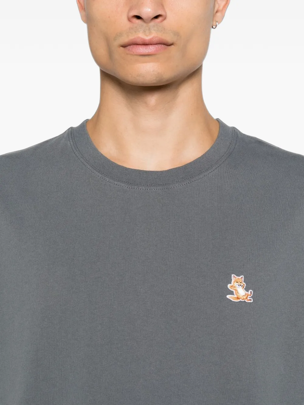 MAISON KITSUNE KIDS Chillax Fox T-shirt Grijs
