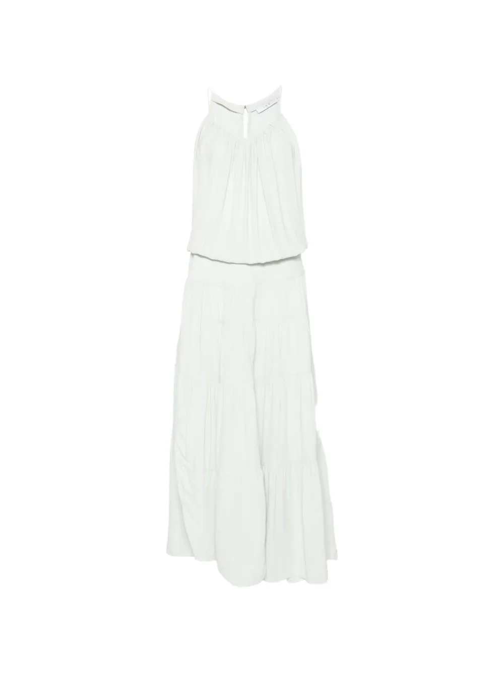 IRO Island tiered sleeveless maxi dress Groen
