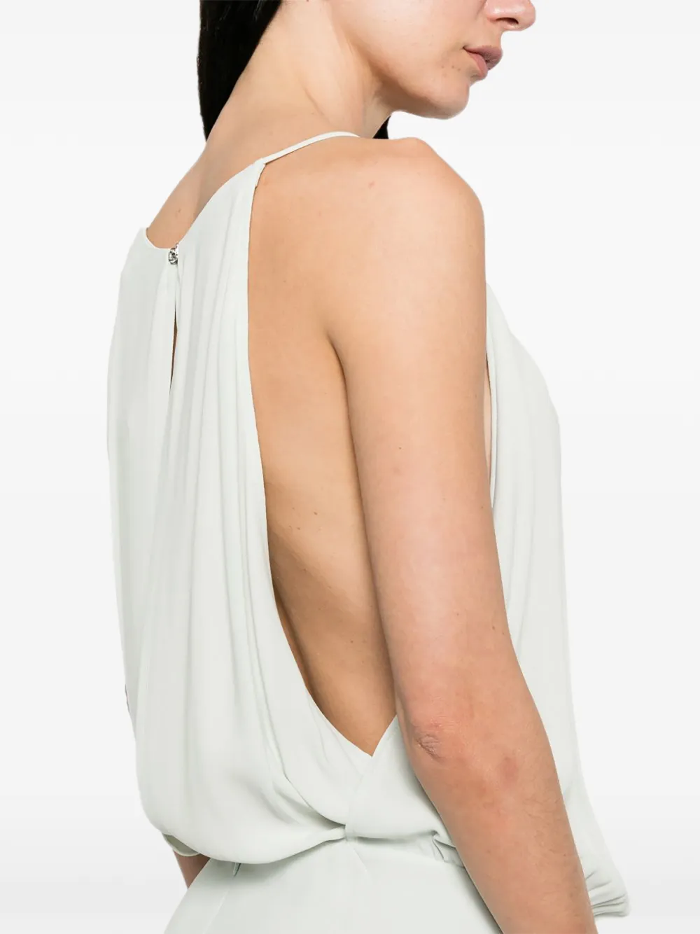 IRO Island tiered sleeveless maxi dress Groen