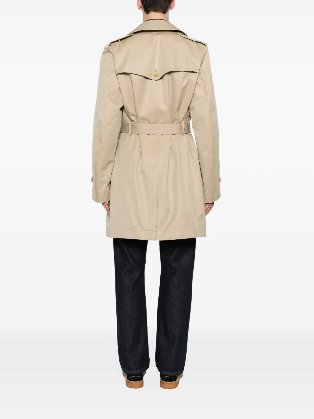 Junya Watanabe MAN double-breasted belted coat Beige