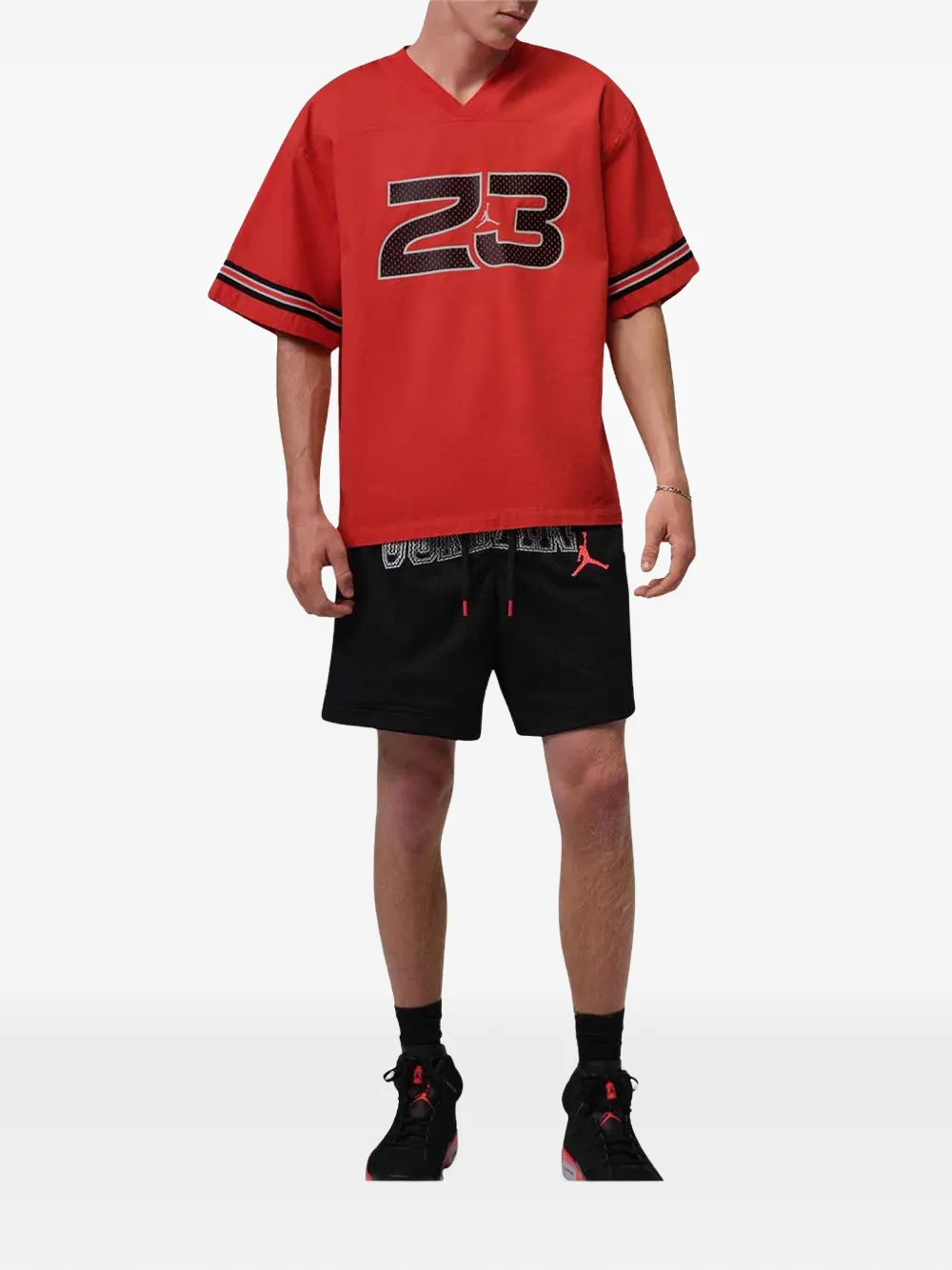 Jordan Brooklyn mesh shorts Zwart