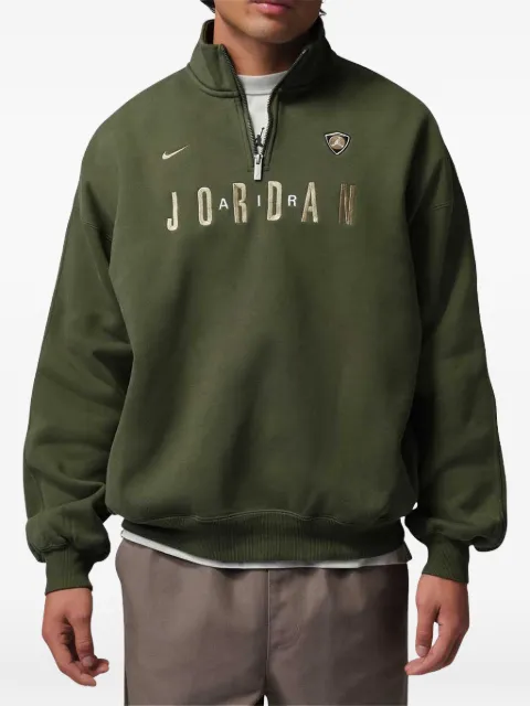 Jordan Flight graphic quarter-zip sweater