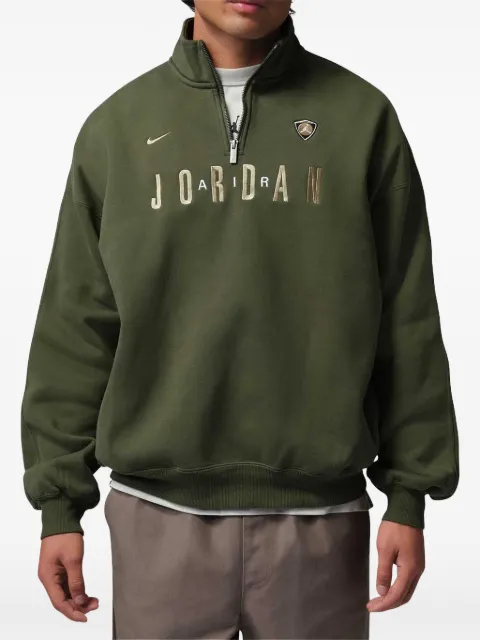 Jordan Flight graphic quarter-zip sweater