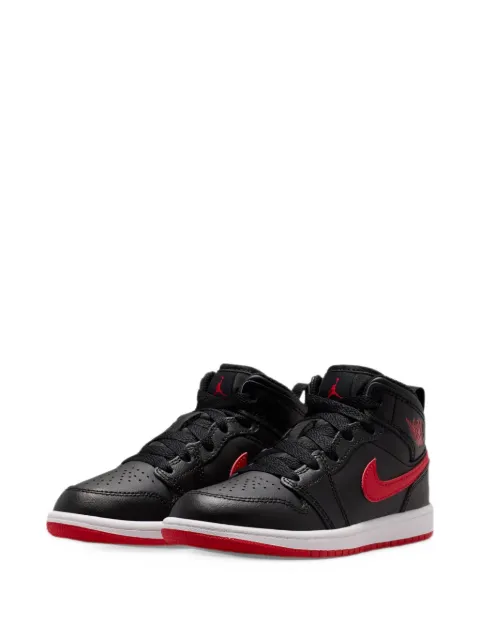 Jordan Kids Jordan 1 Mid logo-detail sneakers