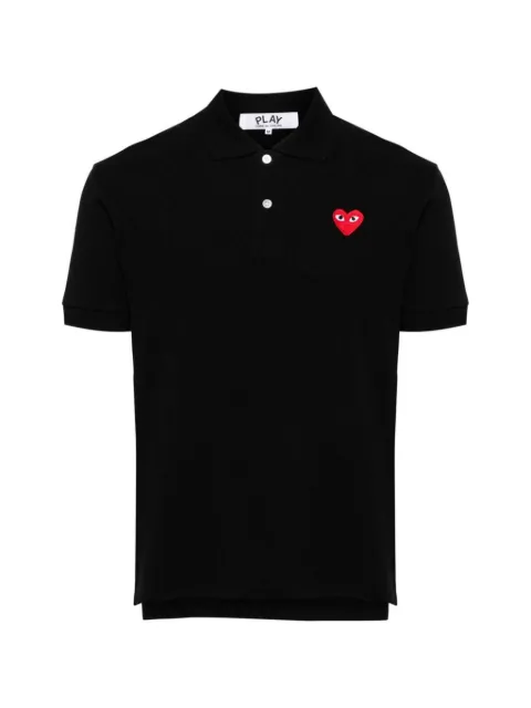 Comme Des Garçons Play Piqué poloshirt met hartpatch