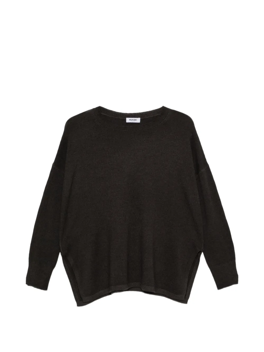 Base Milano slit-cuff sweater - Nero