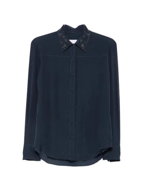 TRAME AUREE crystal-embellished cotton shirt