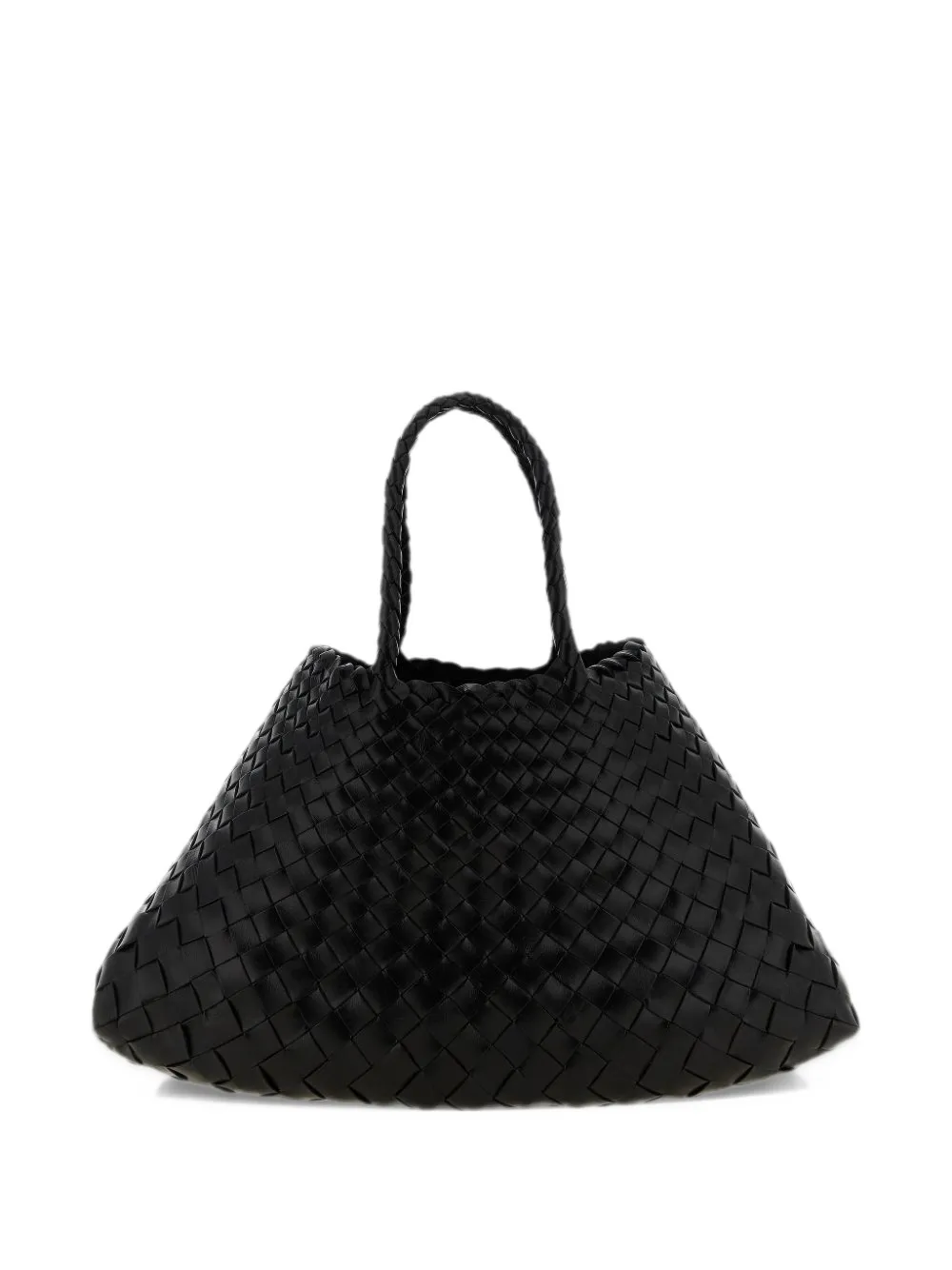 DRAGON DIFFUSION Santa Croce small black tote bag Zwart