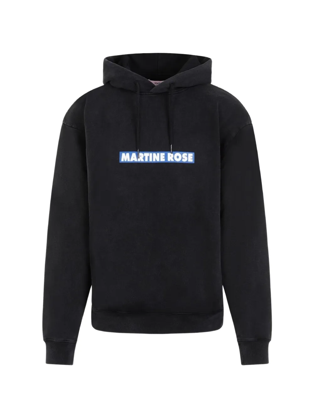 Martine Rose logo-print cotton hoodie Zwart