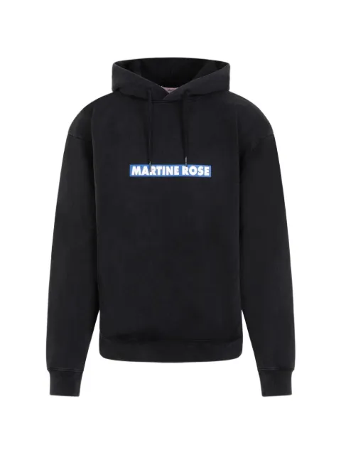 Martine Rose logo-print cotton hoodie