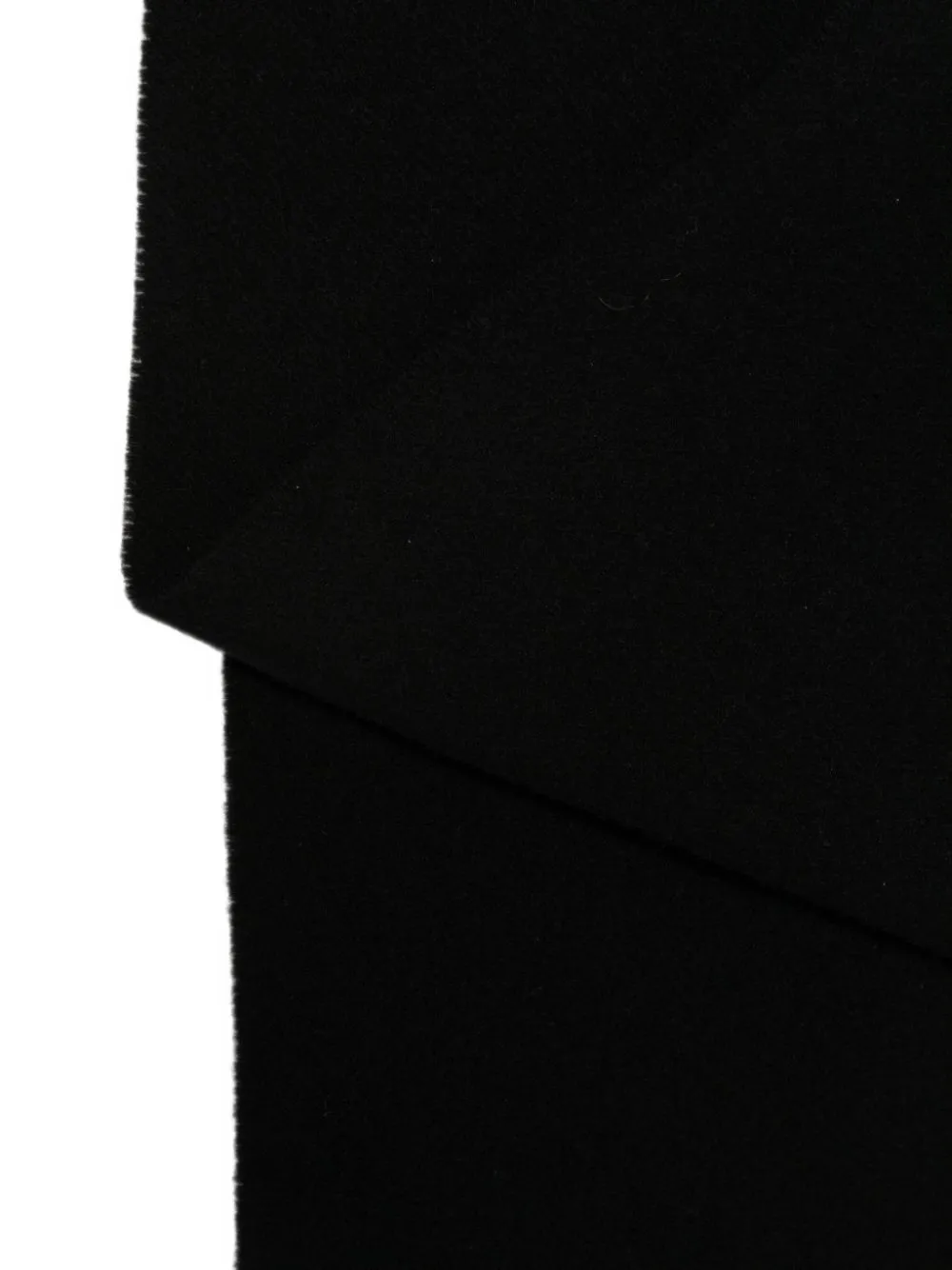 AMI Paris black wool scarf with Ami de Coeur Zwart
