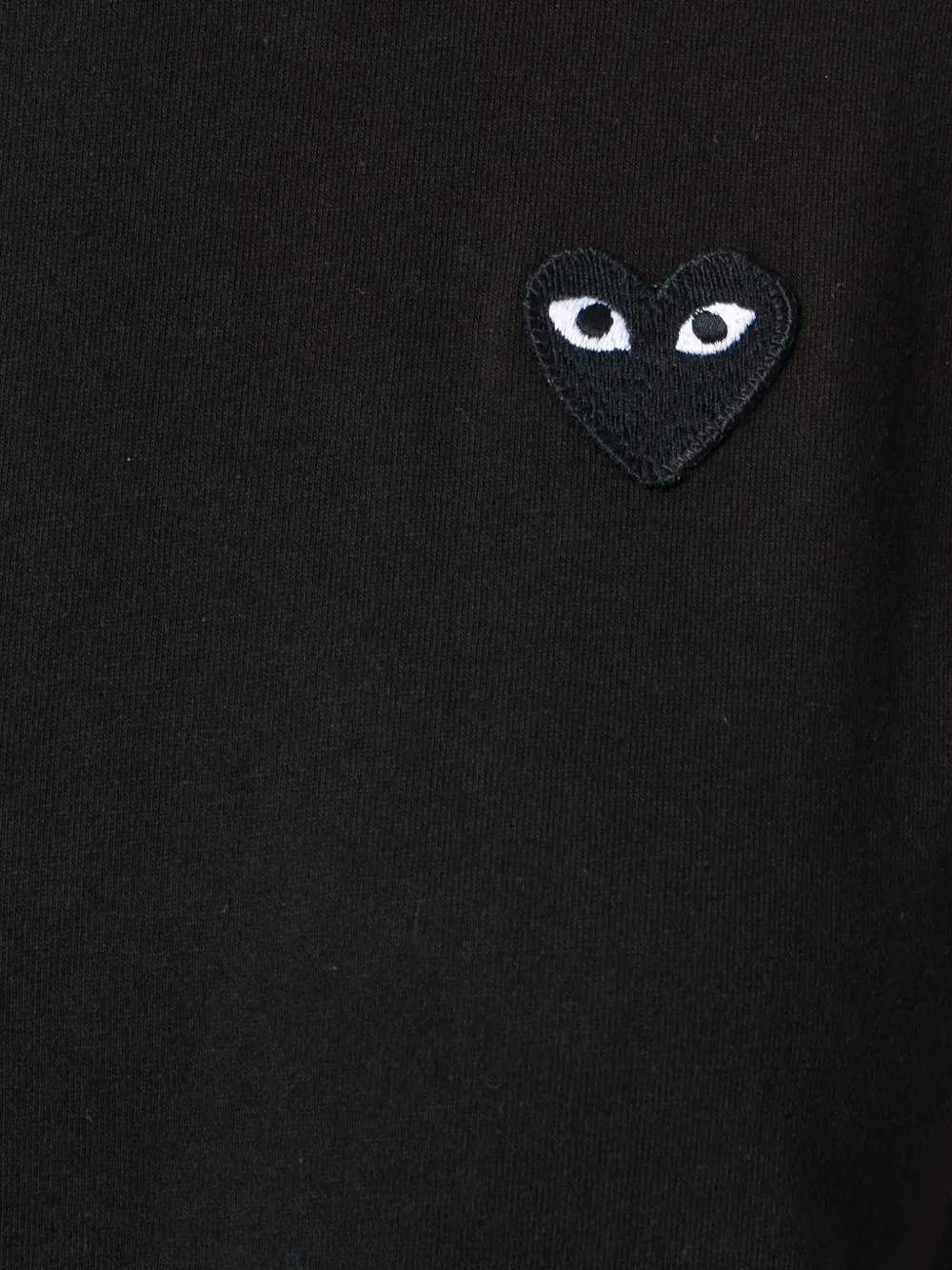 Comme Des Garçons Play heart-patch T-shirt Zwart