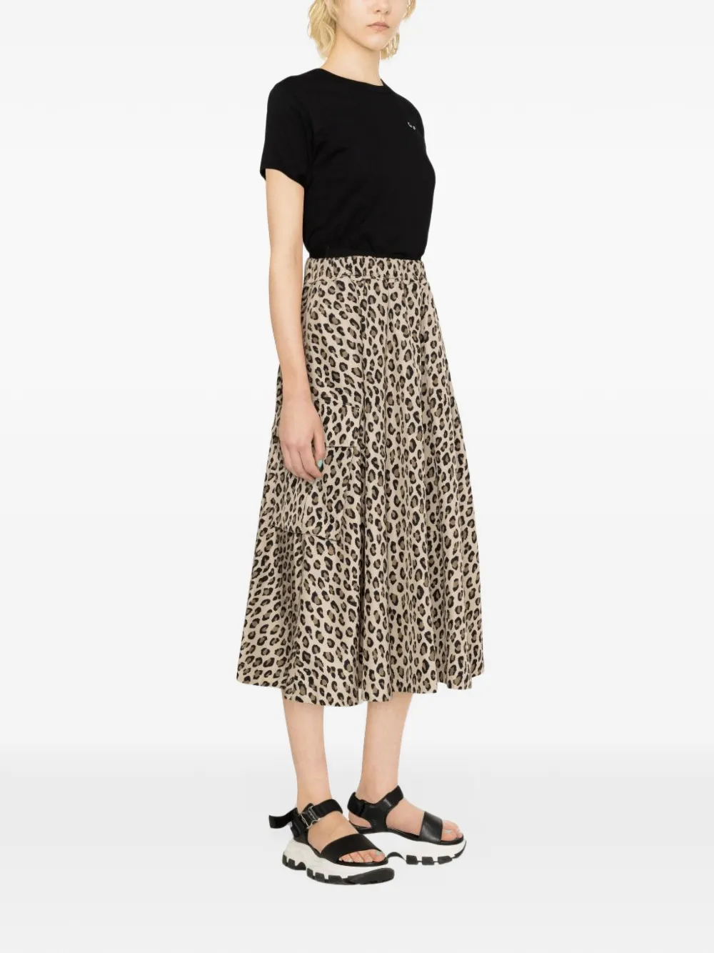 Comme Des Garçons Play heart-patch T-shirt Zwart