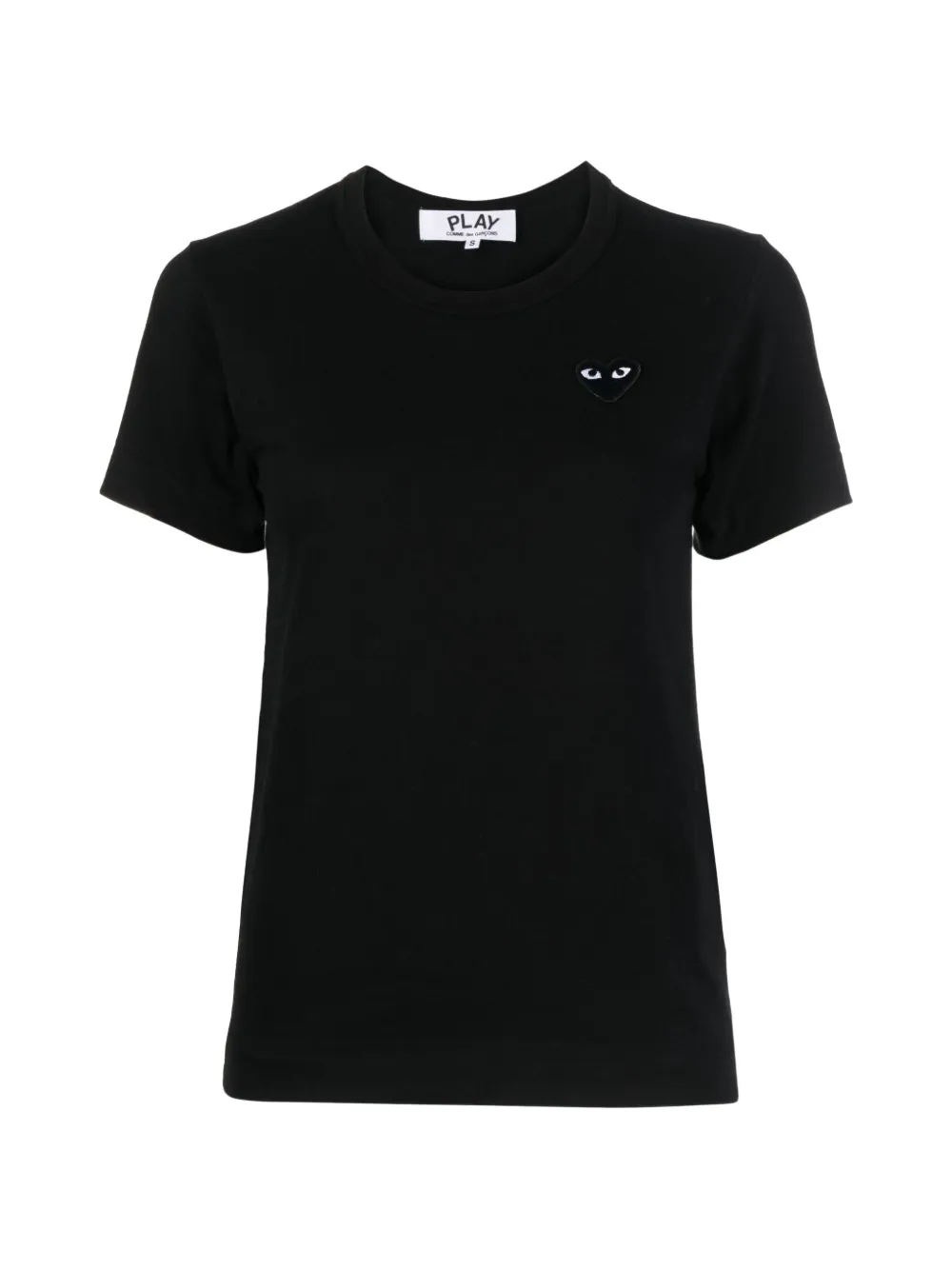 Comme Des Garçons Play heart-patch T-shirt Zwart