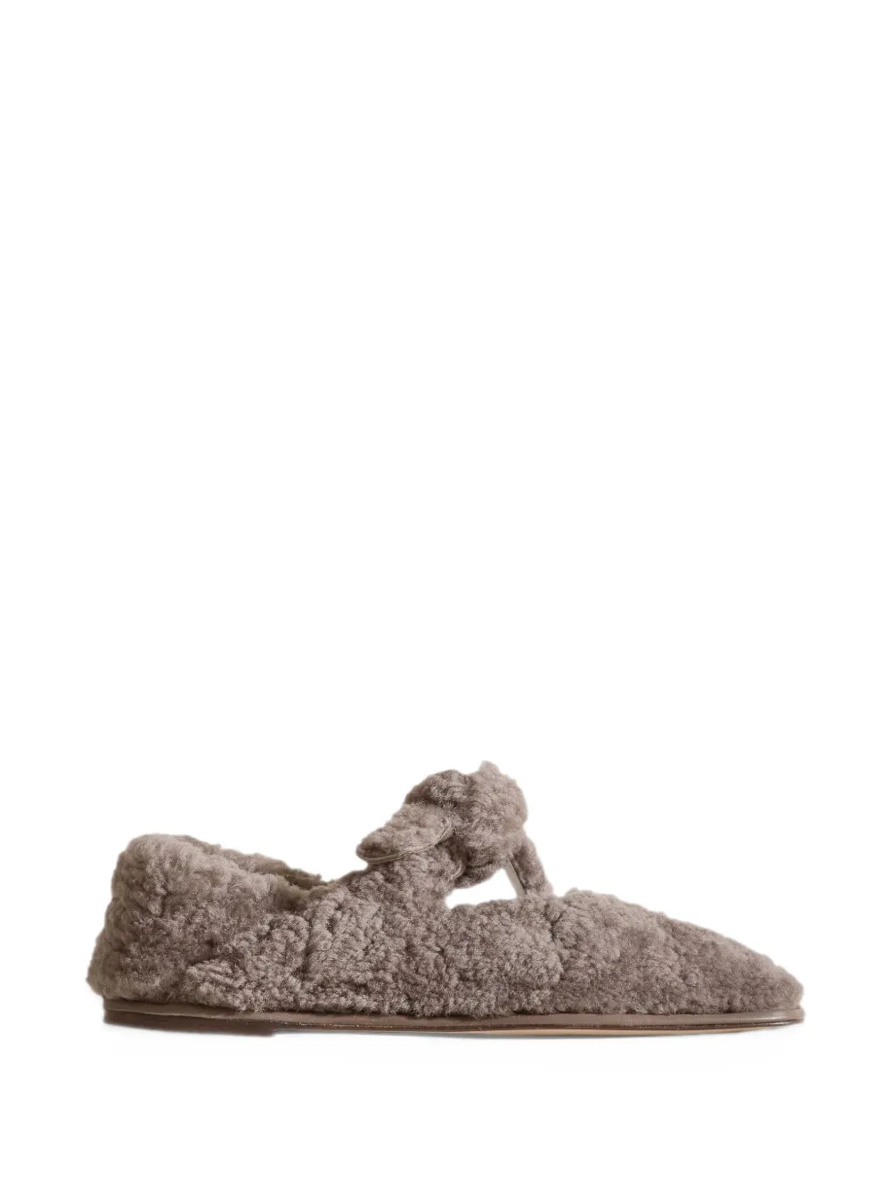 Hereu Llasada shearling ballet flats - Grigio