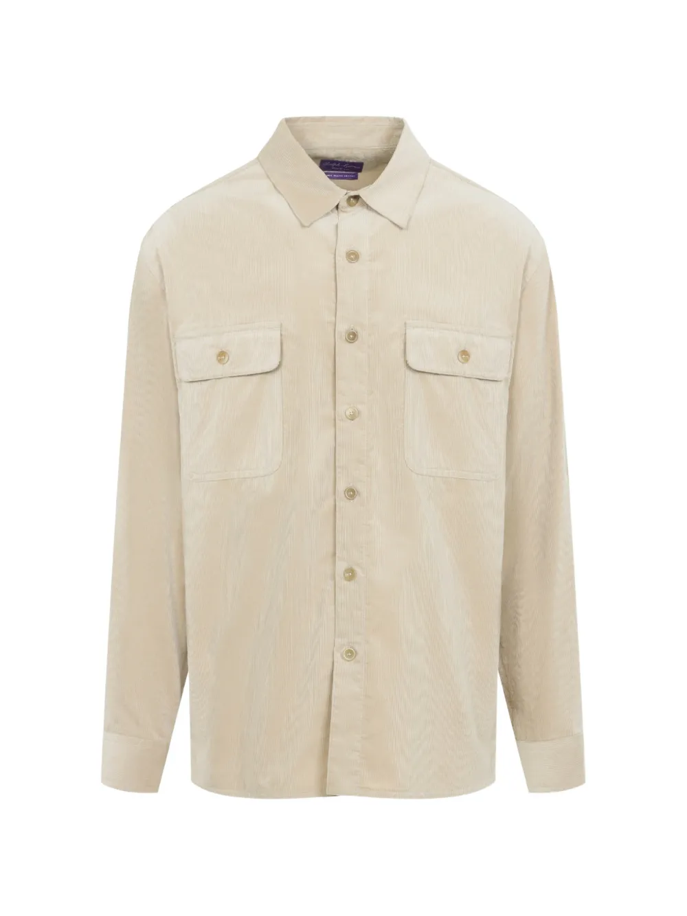 Ralph Lauren Purple Label Sea Island cotton corduroy shirt Beige