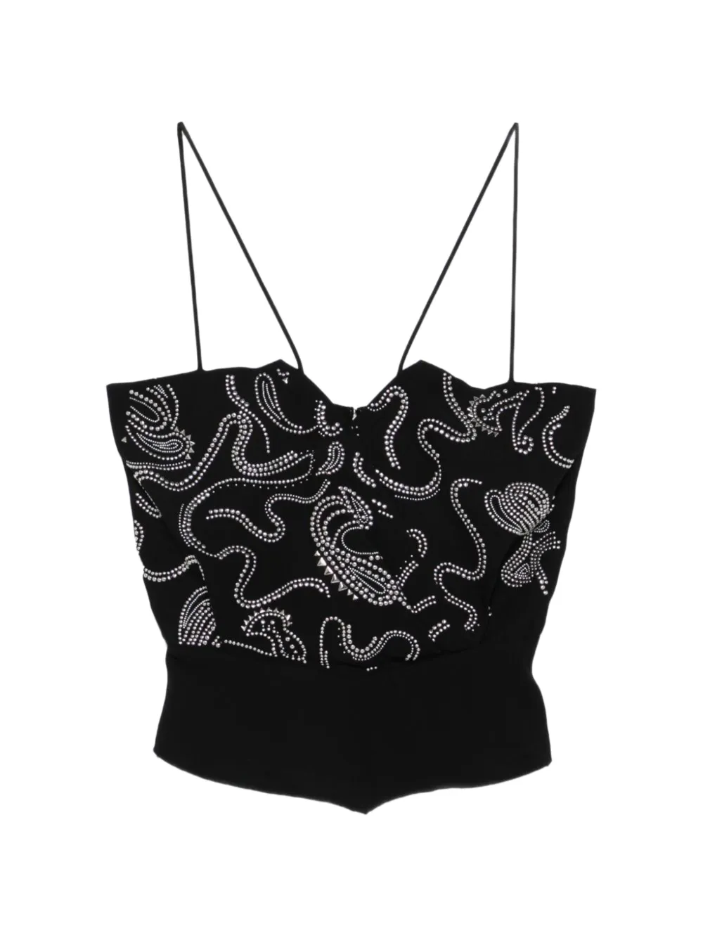 IRO Olympe studded top Zwart