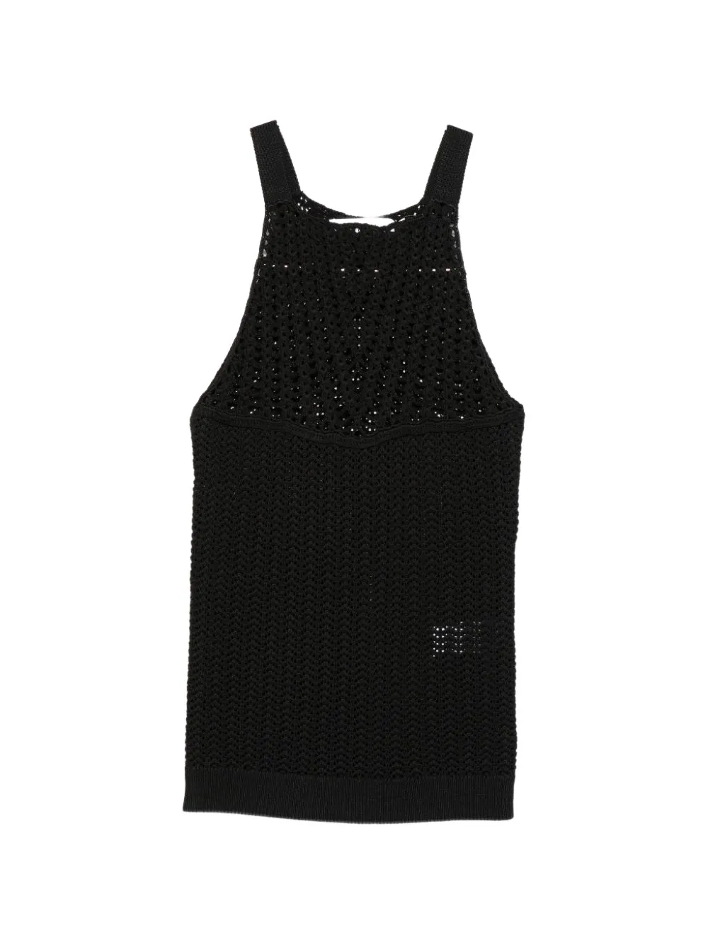 IRO Lalita open-knit tank top Zwart