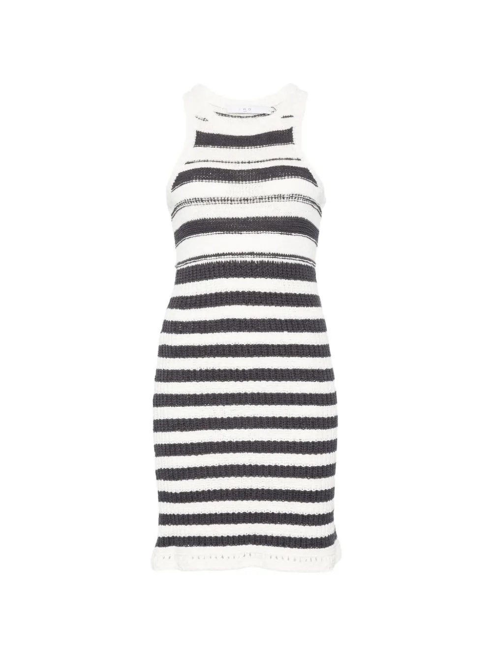 IRO Miyana striped racerback mini dress Wit