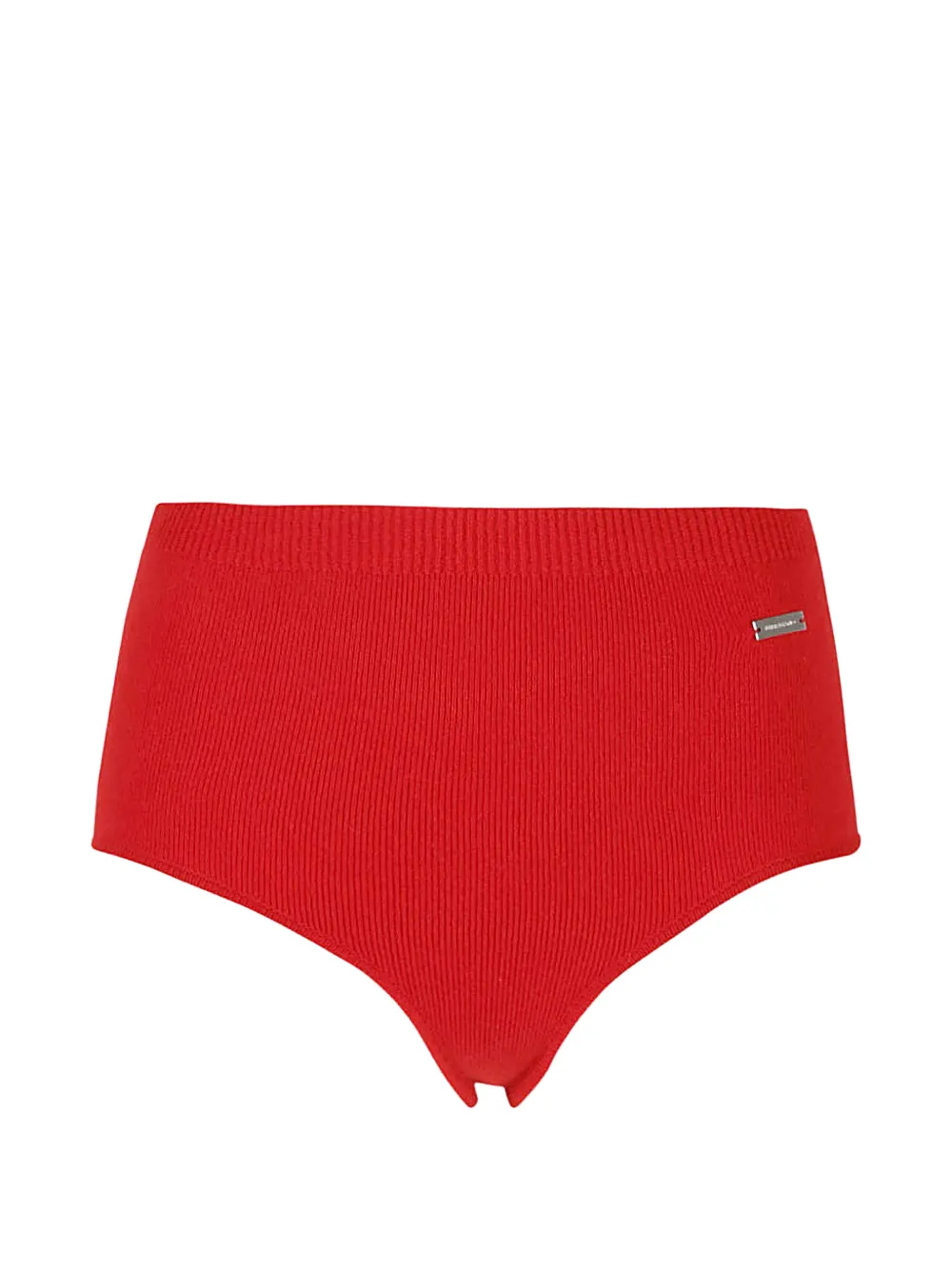 Ferragamo Gebreide slip met logo-plakkaat Rood