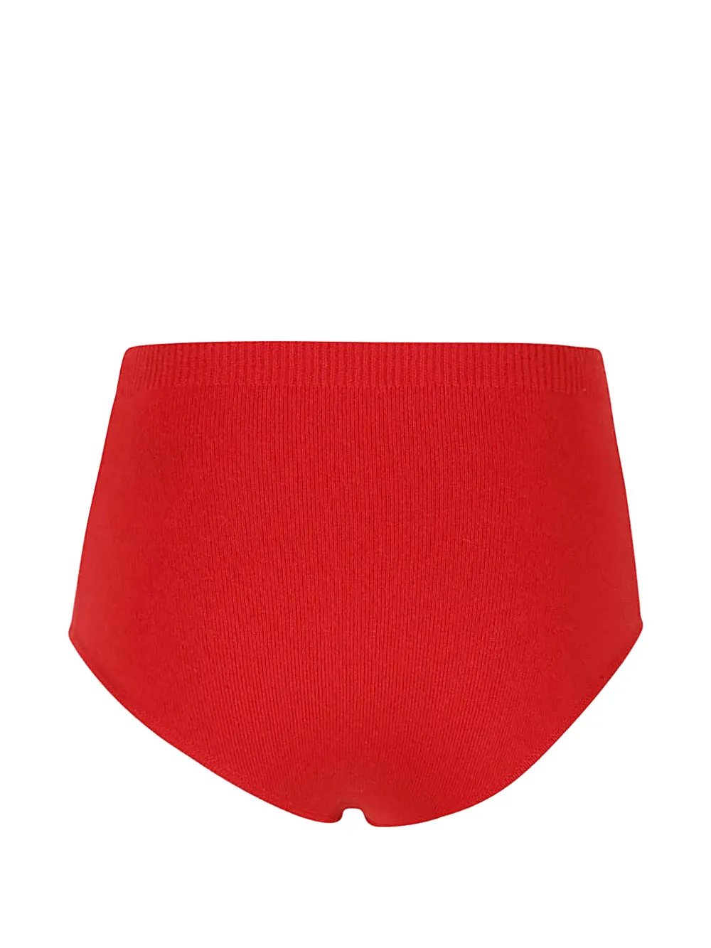 Ferragamo Gebreide slip met logo-plakkaat Rood