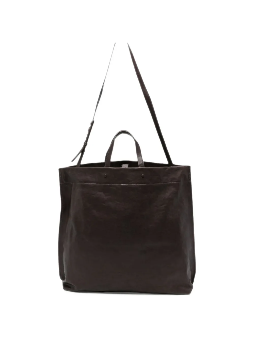 LIHANN GEORGE Matti leather tote bag - Marrone