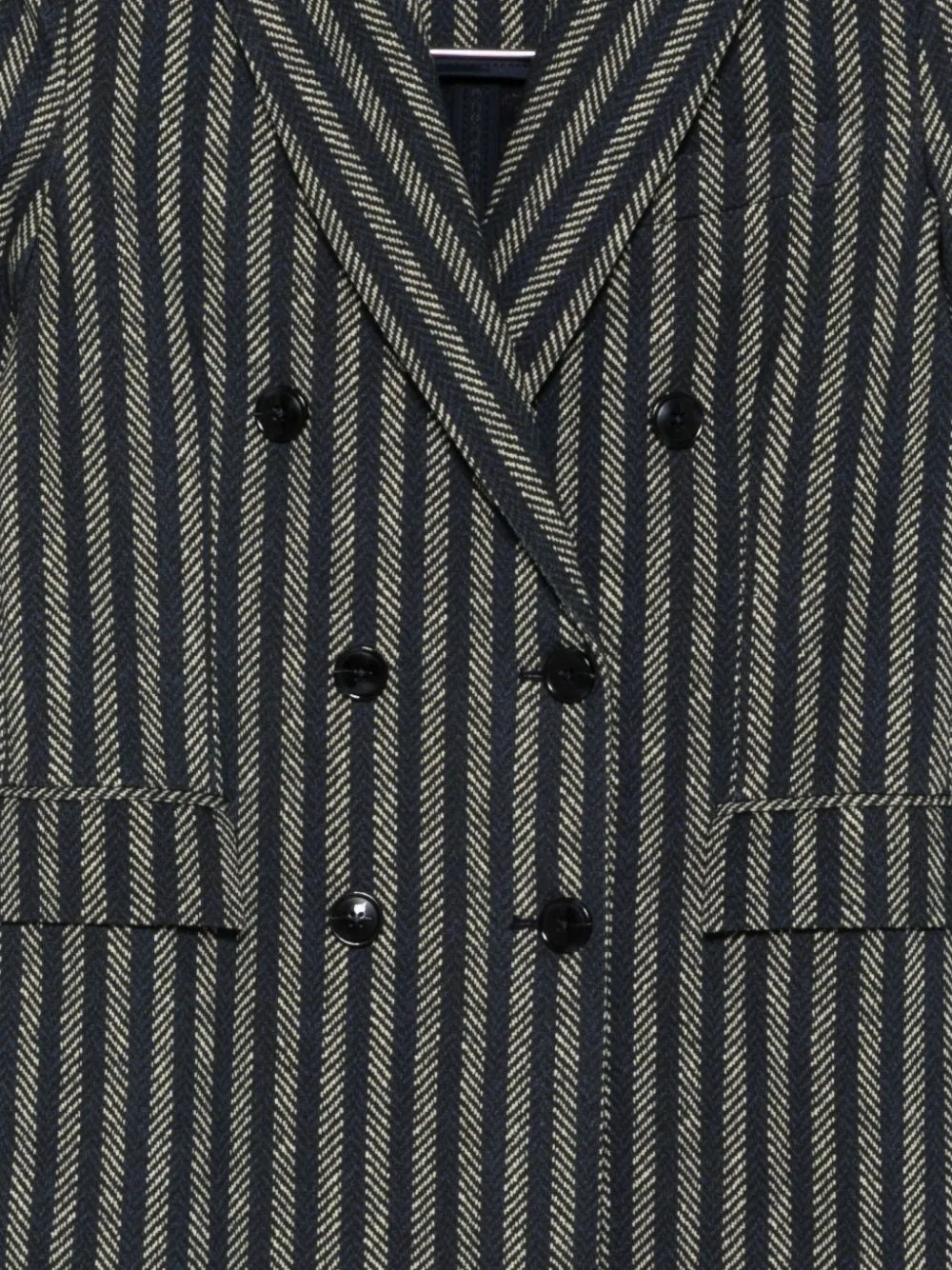 Circolo 1901 stripe-pattern double-breasted blazer Blauw