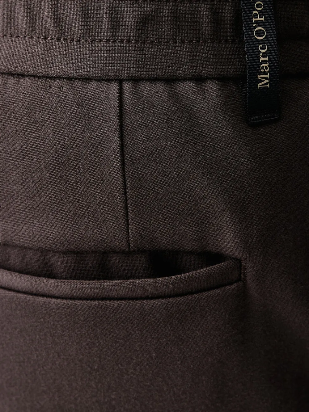 Marc O'Polo Morot Jogger elasticated-waistband straight-leg trousers Bruin