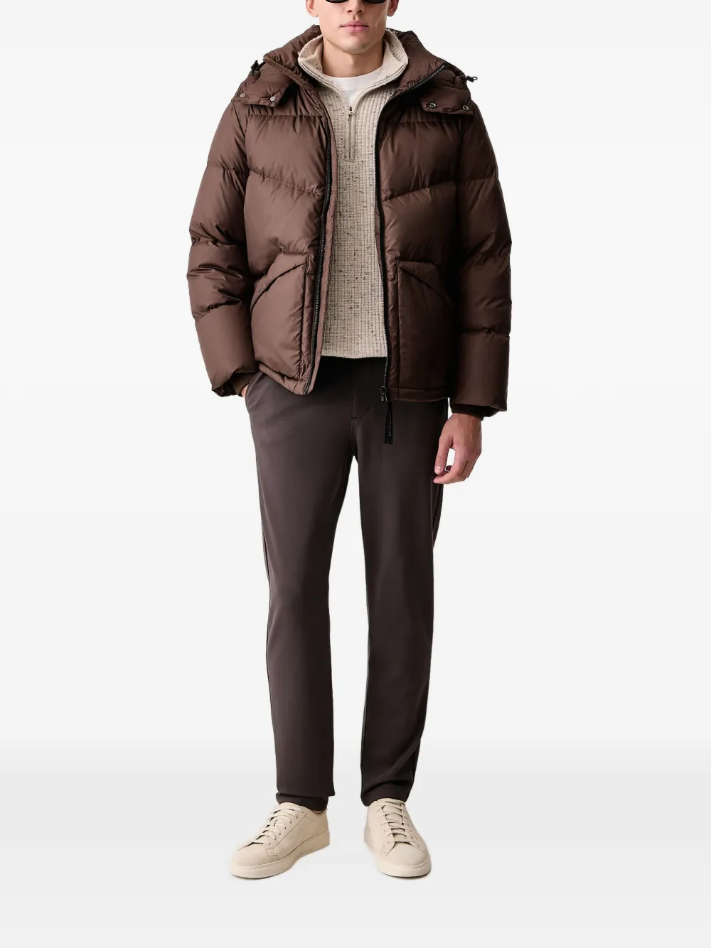 Marc O'Polo Morot Jogger elasticated-waistband straight-leg trousers Bruin