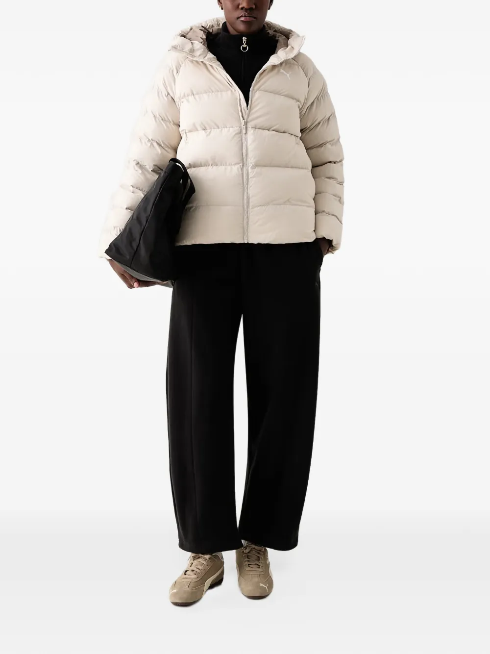 PUMA drawstring-waistband track pants Zwart