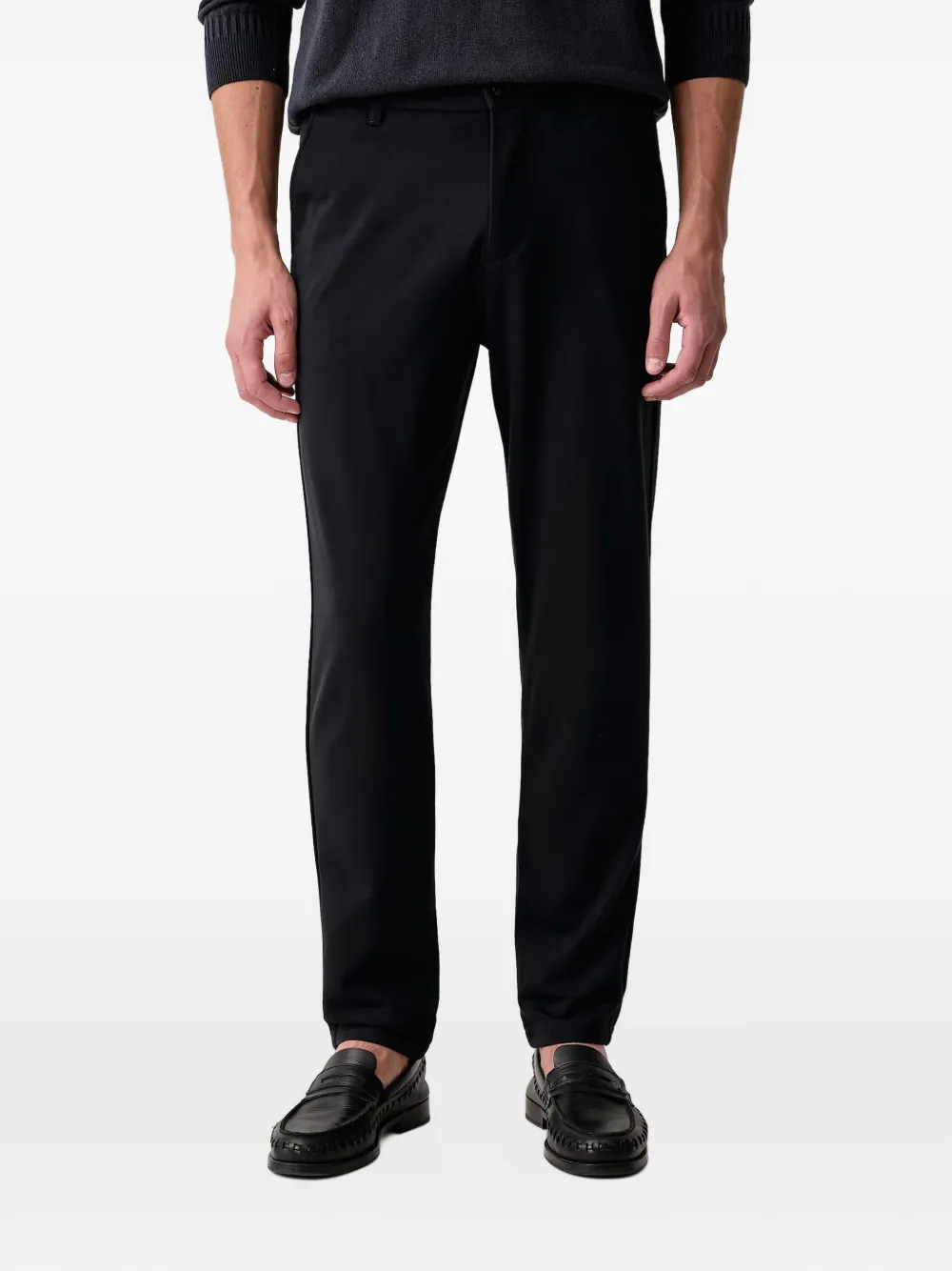 Marc O'Polo elasticated-waistband tailored trousers Blauw