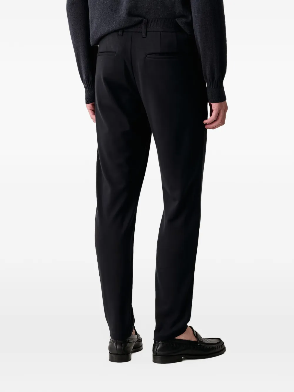 Marc O'Polo elasticated-waistband tailored trousers Blauw