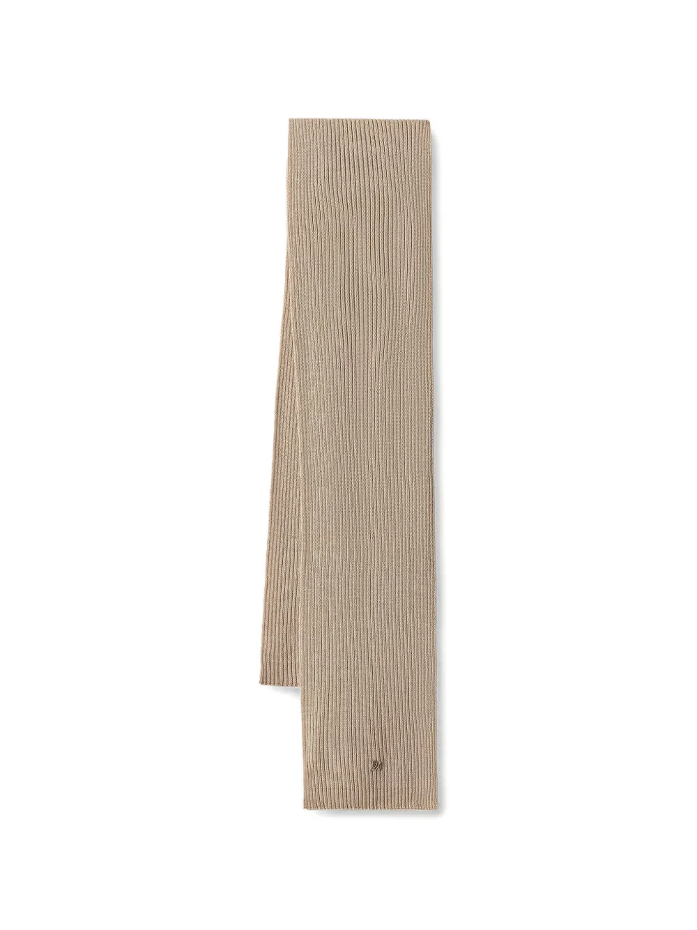 Mos Mosh Tova ribbed-knit scarf - Toni neutri