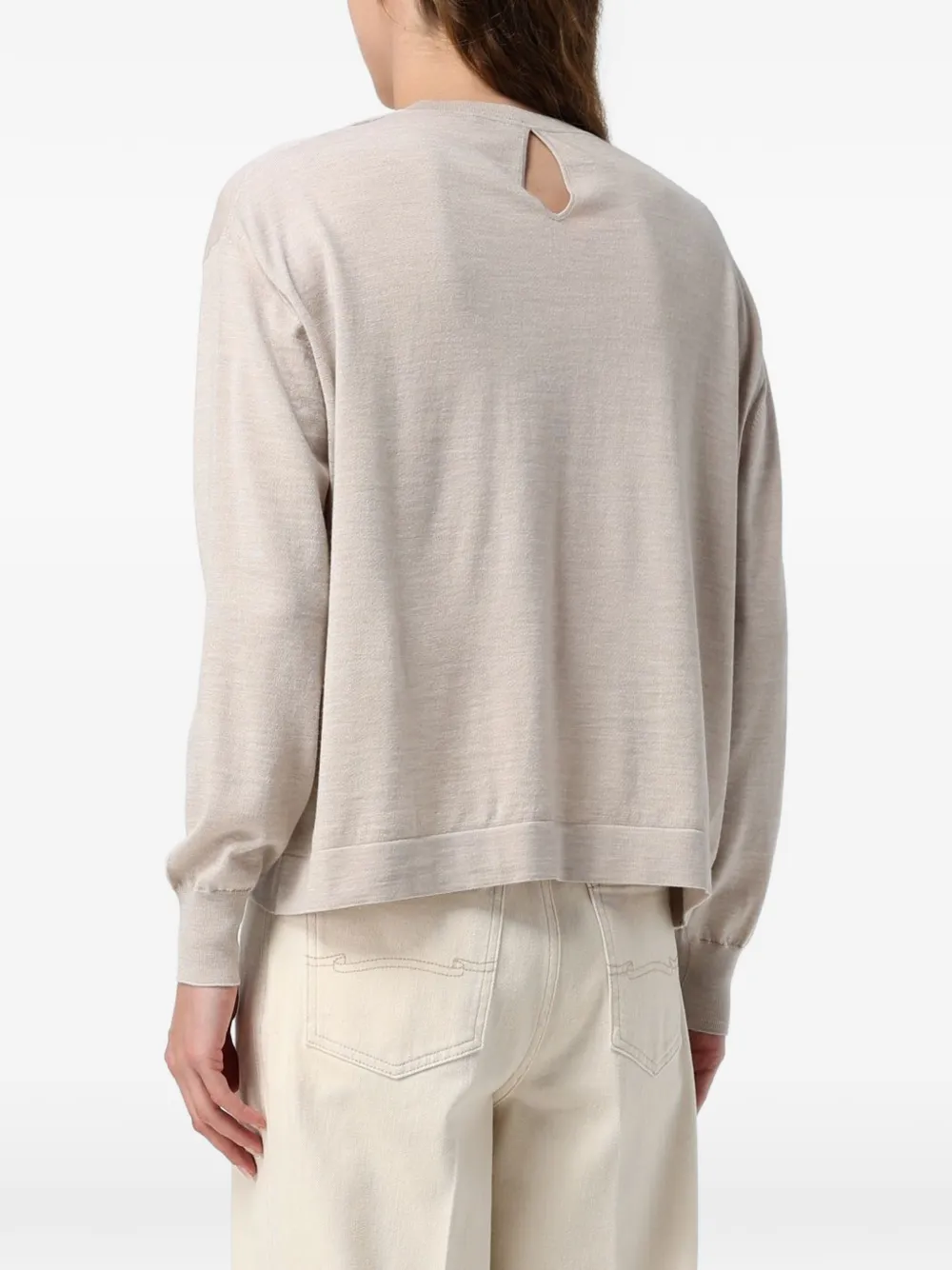 Agnona Trui met hoge hals Beige