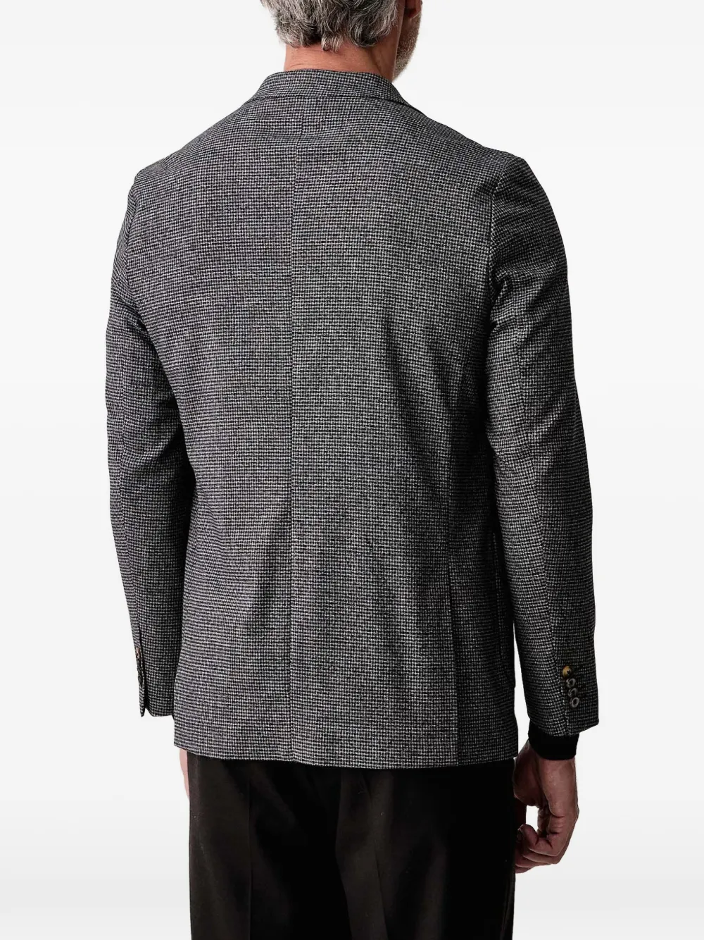 Lindbergh Geruite blazer met enkele rij knopen Bruin