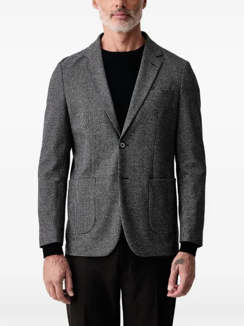 Lindbergh check-pattern single-breasted blazer