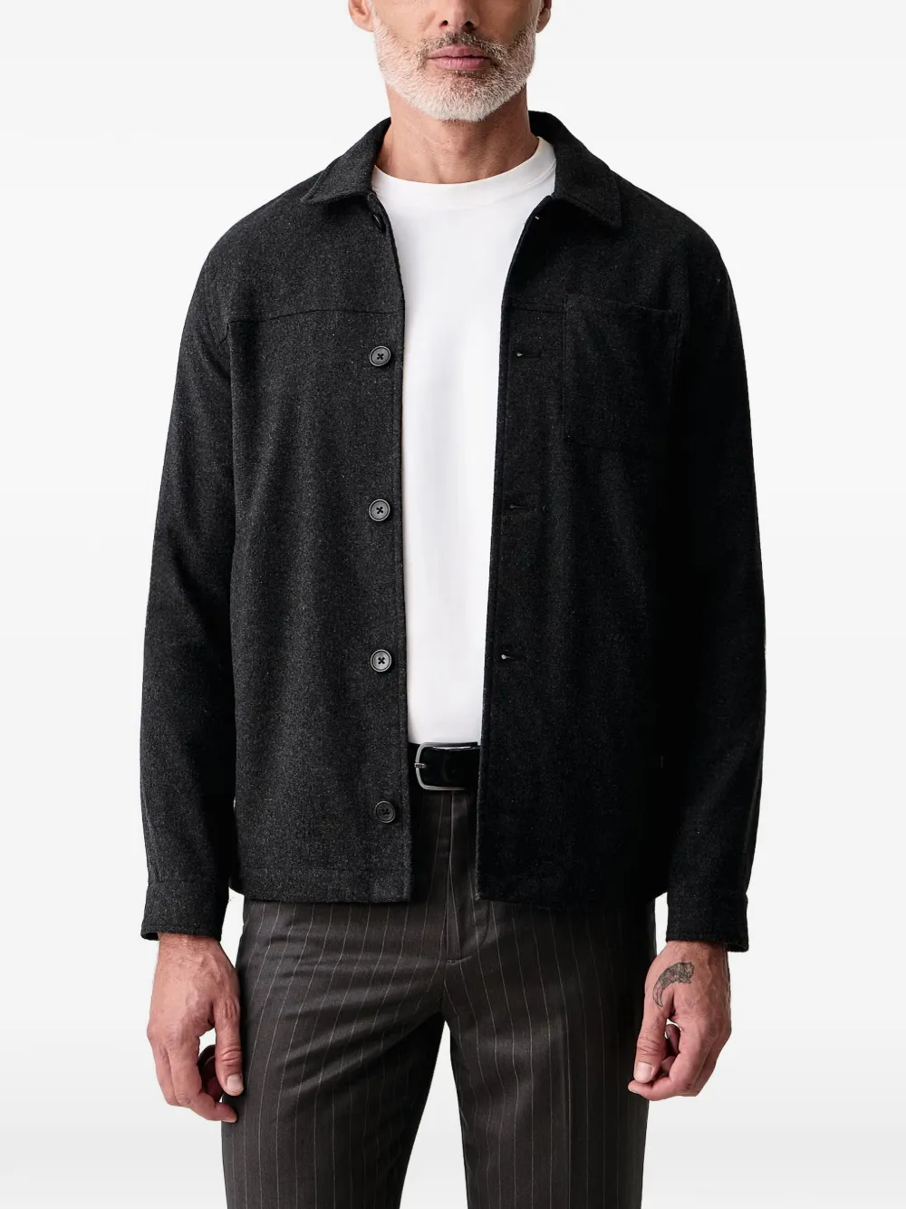 Lindbergh button-front jacket - Gris