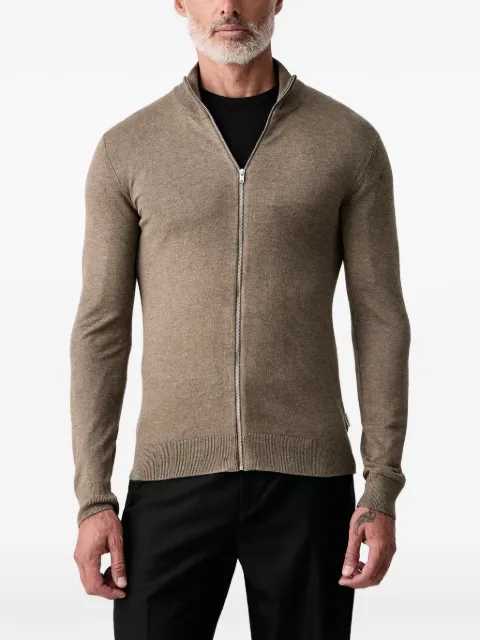 Lindbergh zip-up knitted cardigan