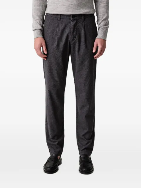 Marc O'Polo checked pleated trousers