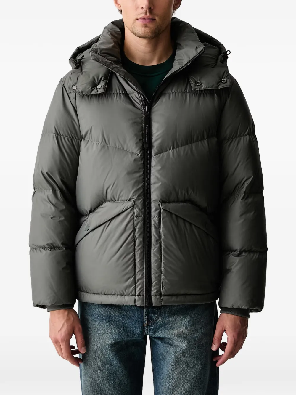 Marc O'Polo quilted hooded jacket - Verde