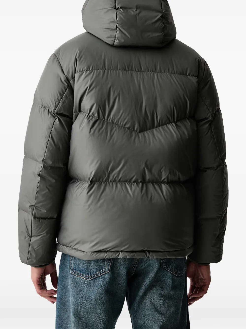 Marc O'Polo quilted hooded jacket Groen