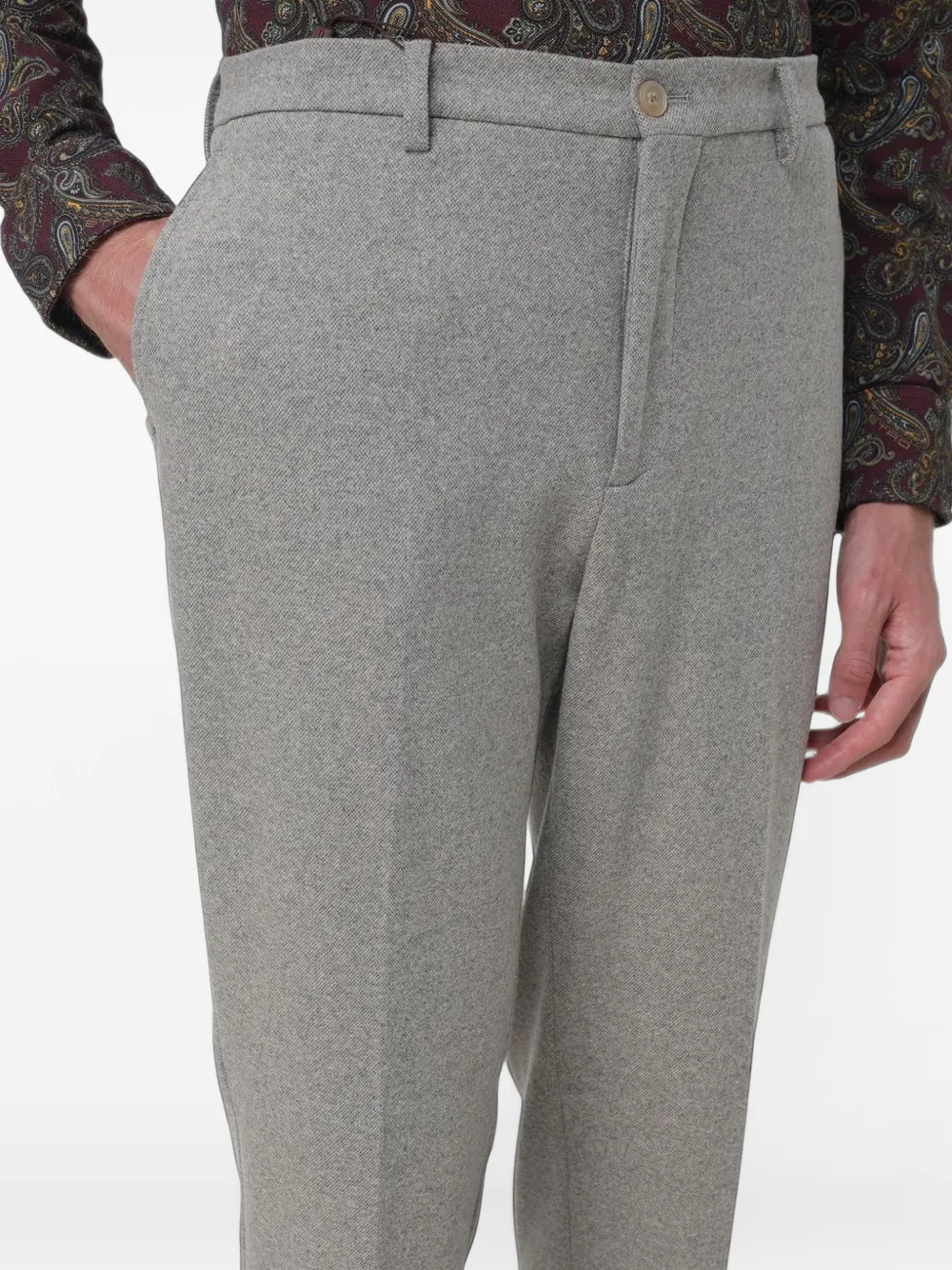 ETRO Geplooide pantalon Grijs