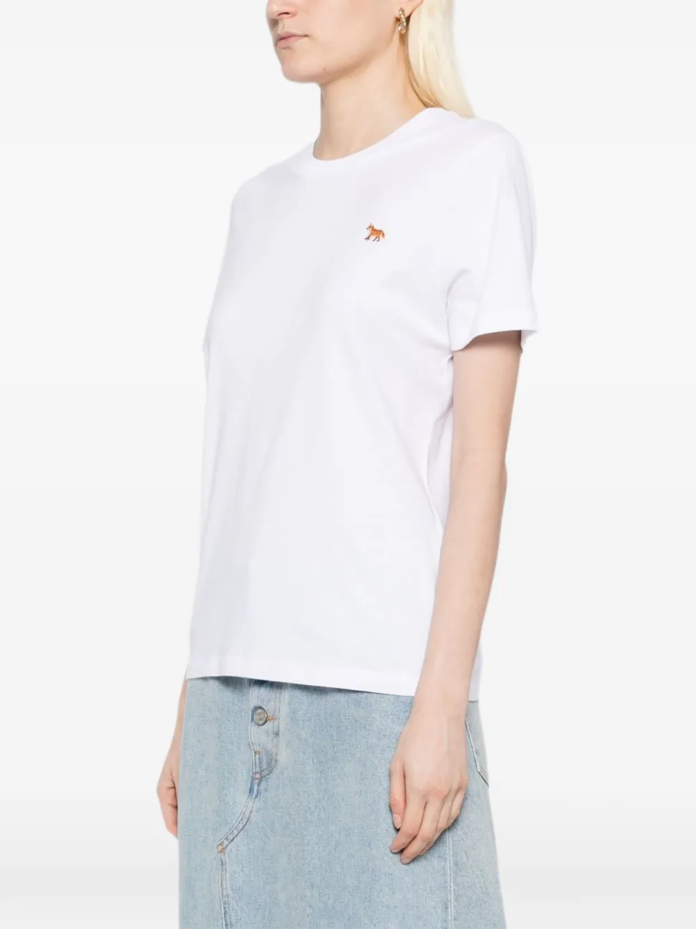 Maison Kitsuné Baby Fox regular-fit T-shirt Wit