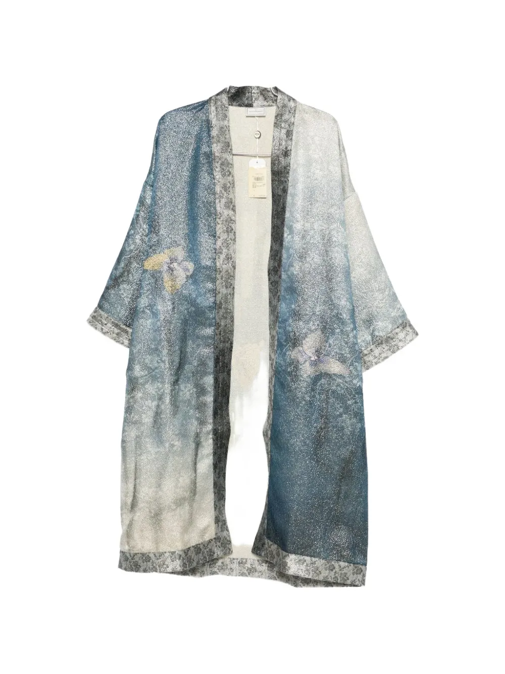 Pierre-Louis Mascia floral-print open-front coat Blauw