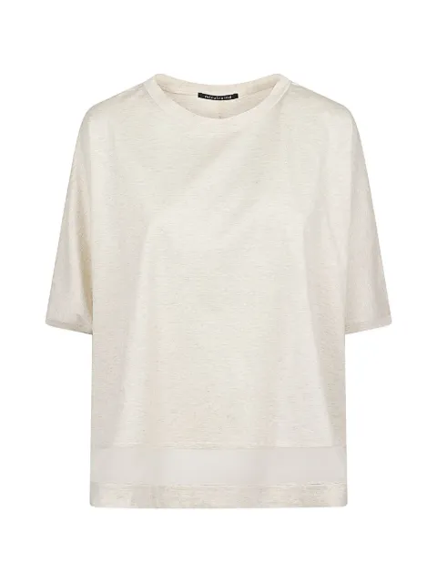 mizuiro ind mesh-panel wide-leg T-shirt