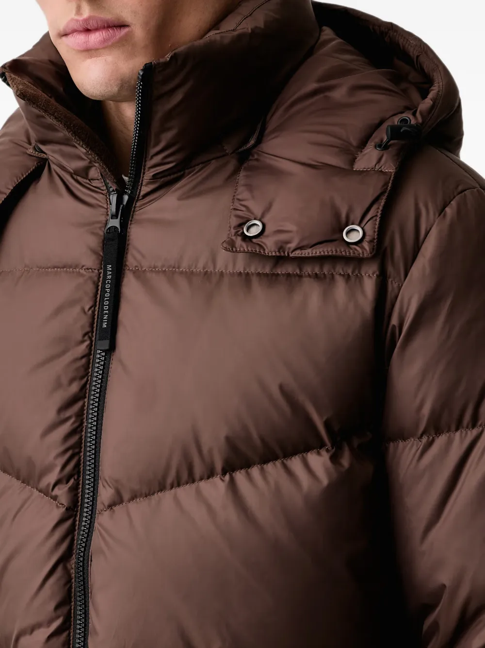 Marc O'Polo quilted hooded jacket Bruin