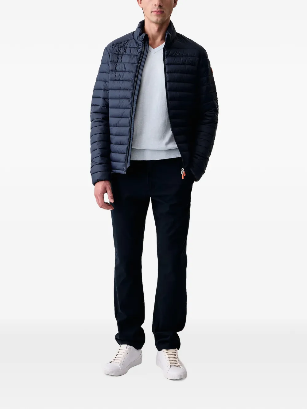 Save The Duck Alexander quilted jacket Blauw