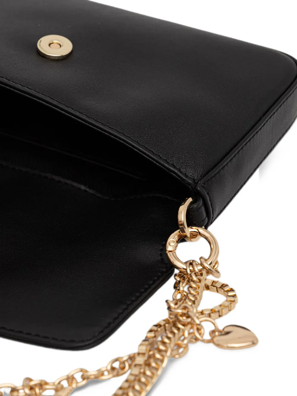 PINKO charm-embellished leather tote bag Zwart