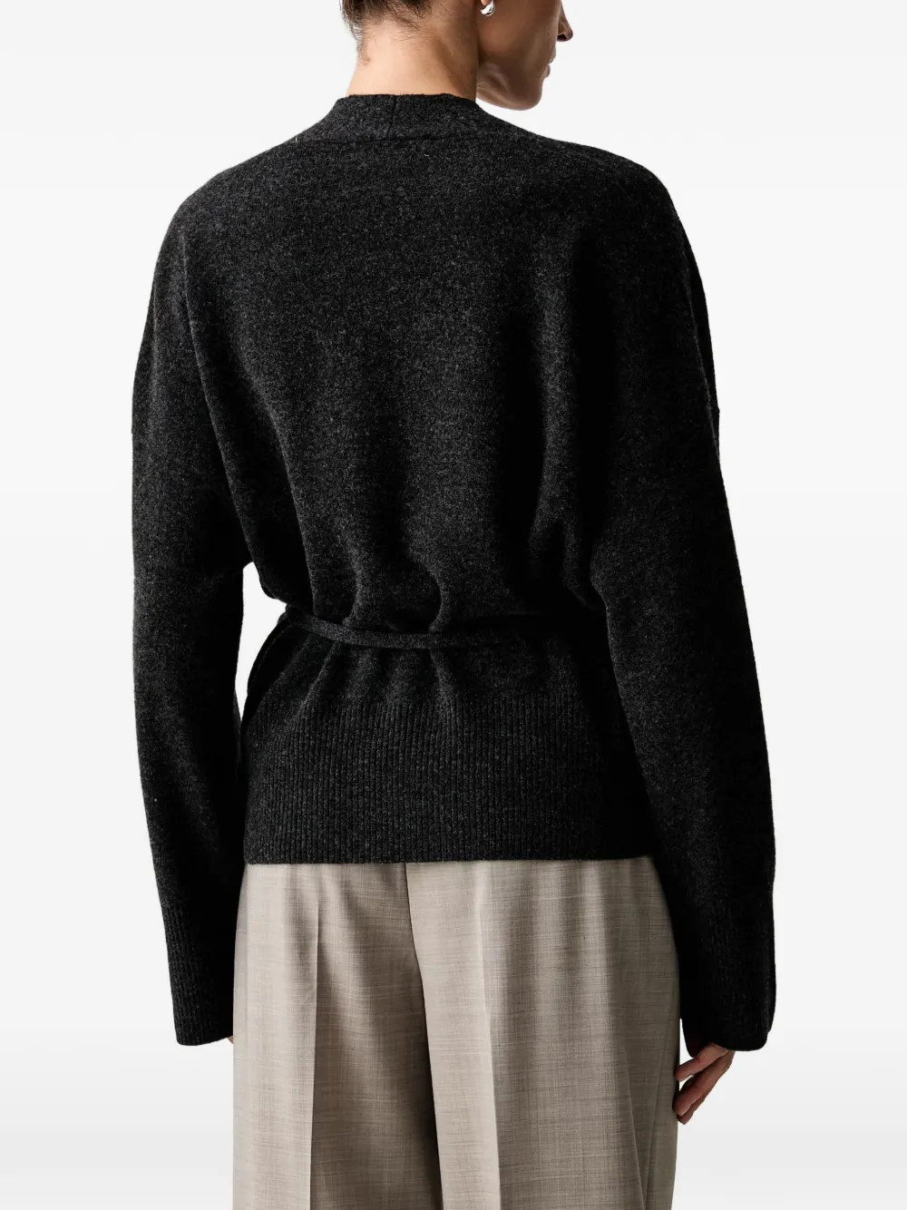Marc O'Polo Oversized Wrap cardigan Grijs